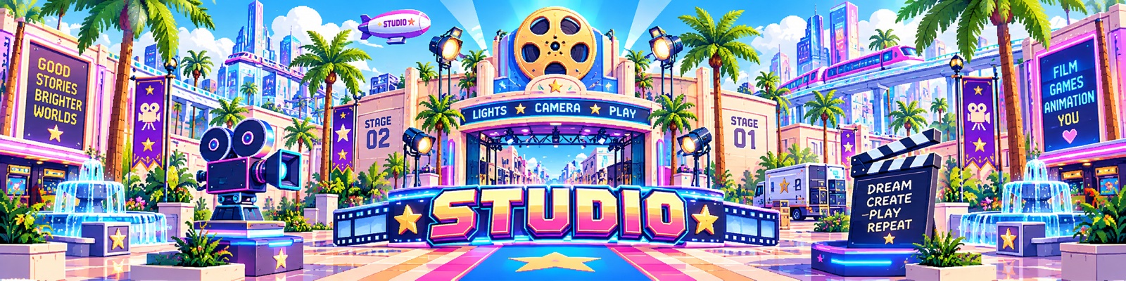 Район STUDIO — неоновая киностудия Kaminnwood